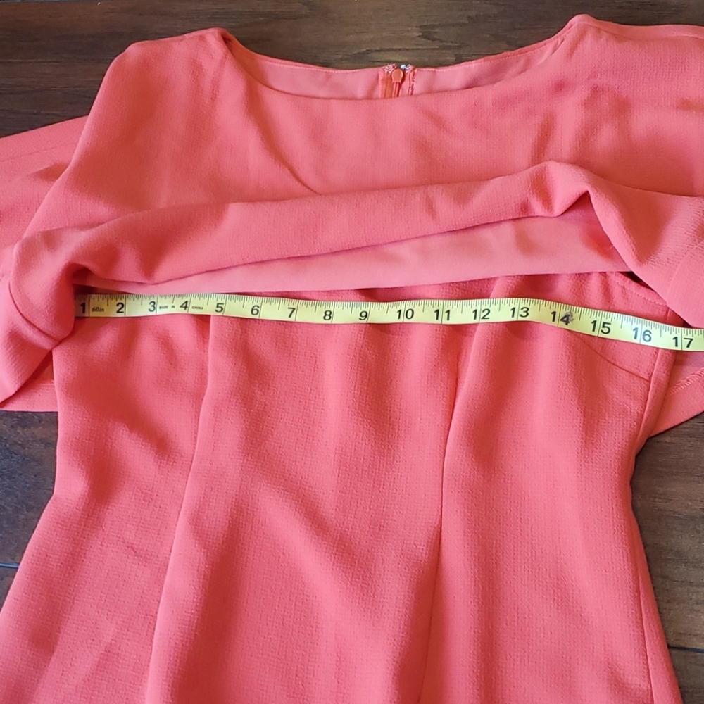 SOLD NWT Adrianna Papell cameron coral dress - Picture 6 of 9